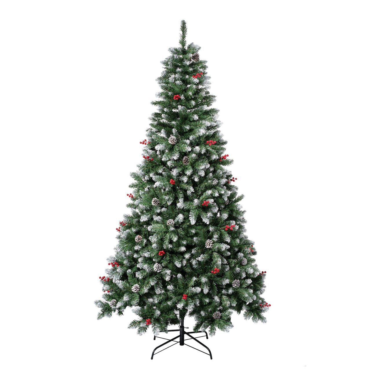 7.5ft. Unlit Cullen Fir Artificial Christmas Tree with Berries and Pinecones